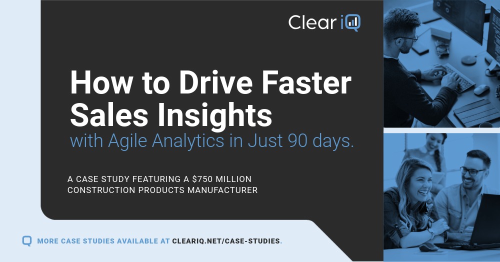 How to drive faster sales insights with agile analytics